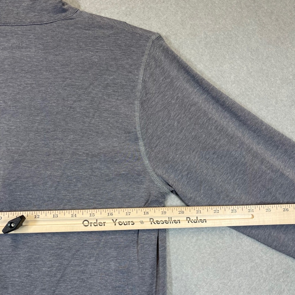 Travis Mathew Sweatshirt Men Medium Gray Heather 1/4 Zip Golf Casual Stretch Top - Picture 9 of 10